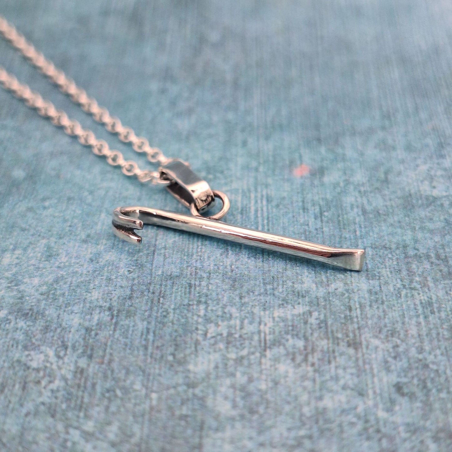 Silver Crowbar Pendant