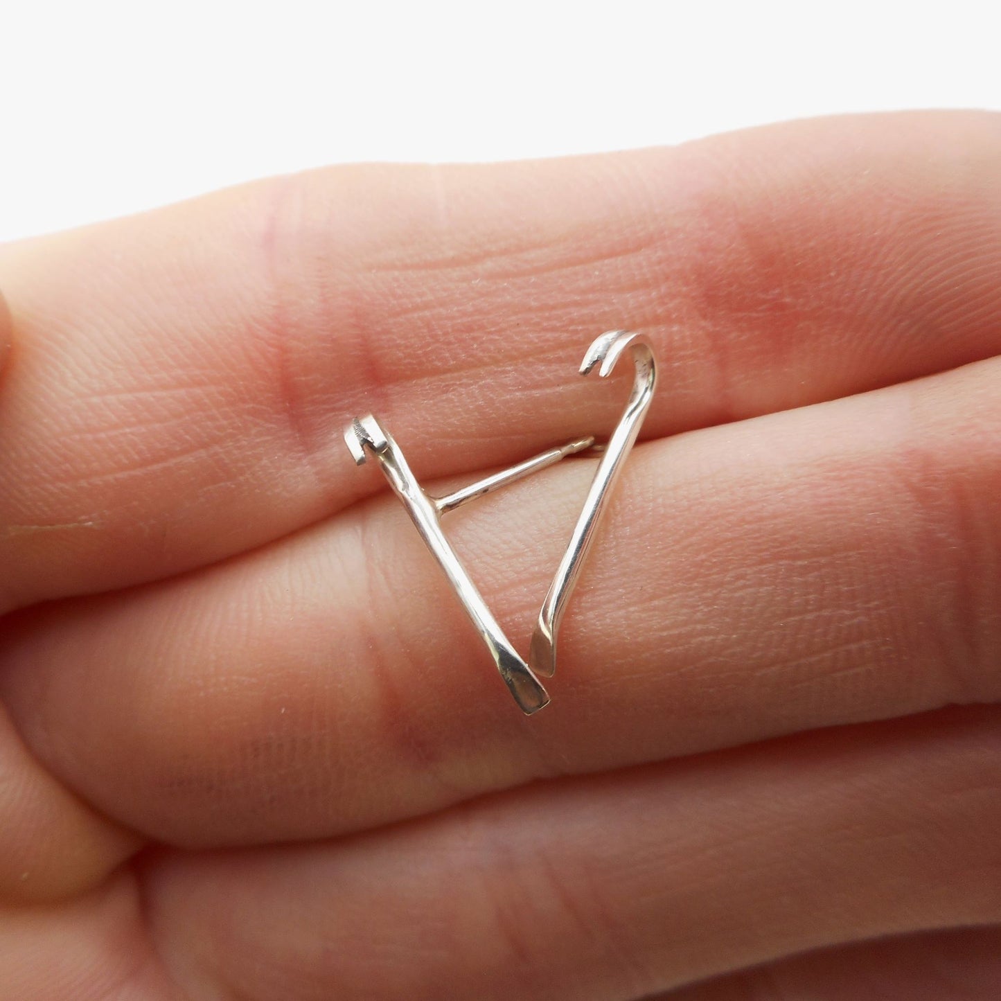 Silver Crowbar Studs