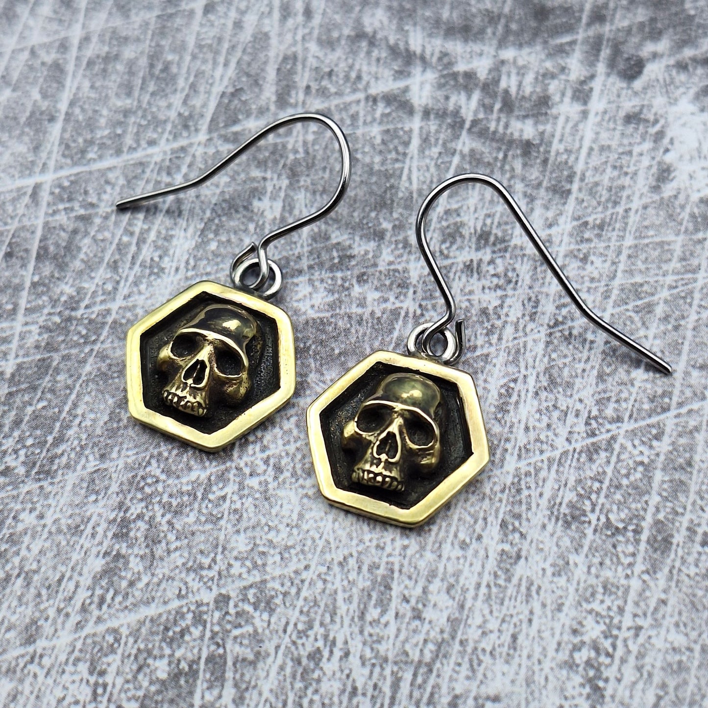 Skull Hex Earrings