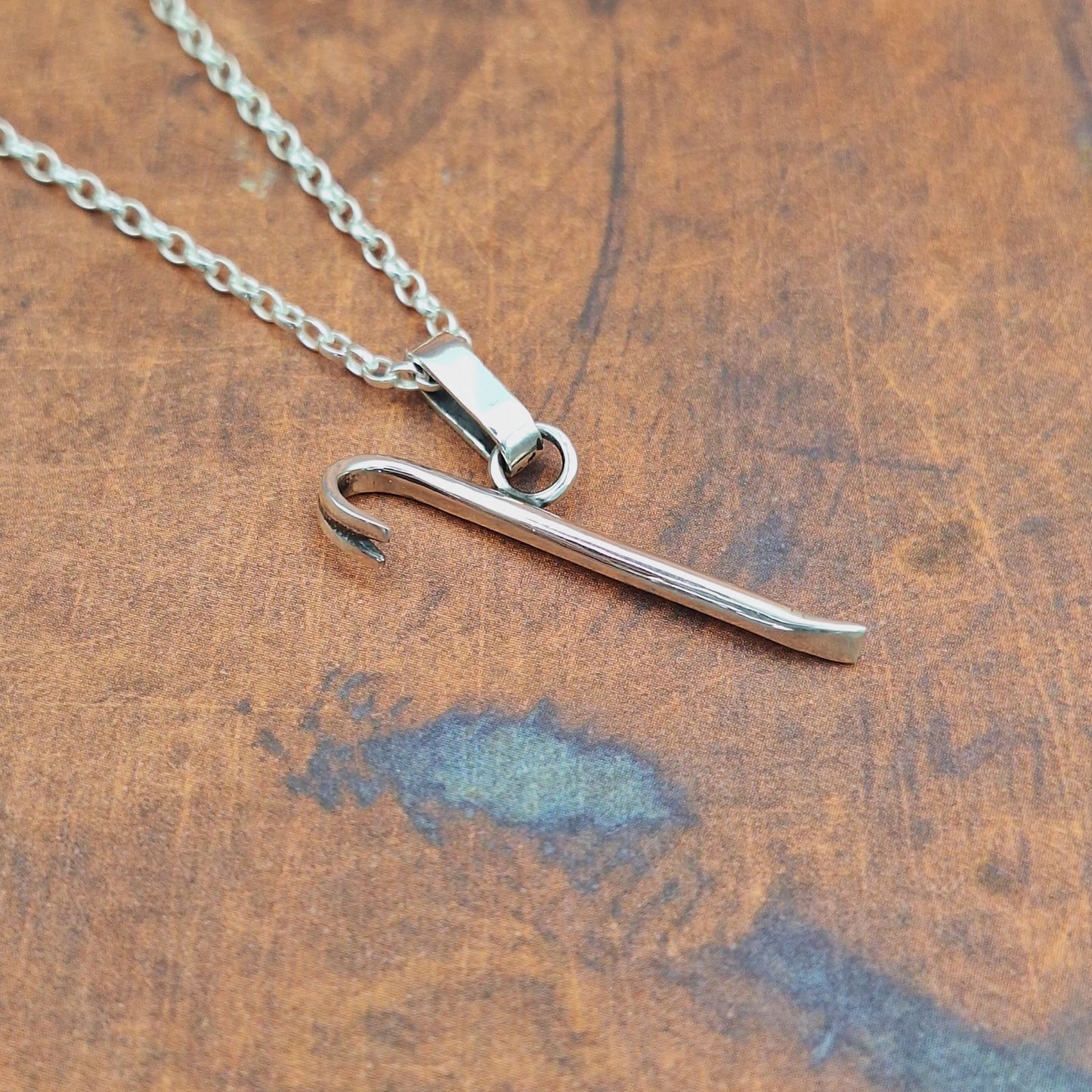 Silver Crowbar Pendant