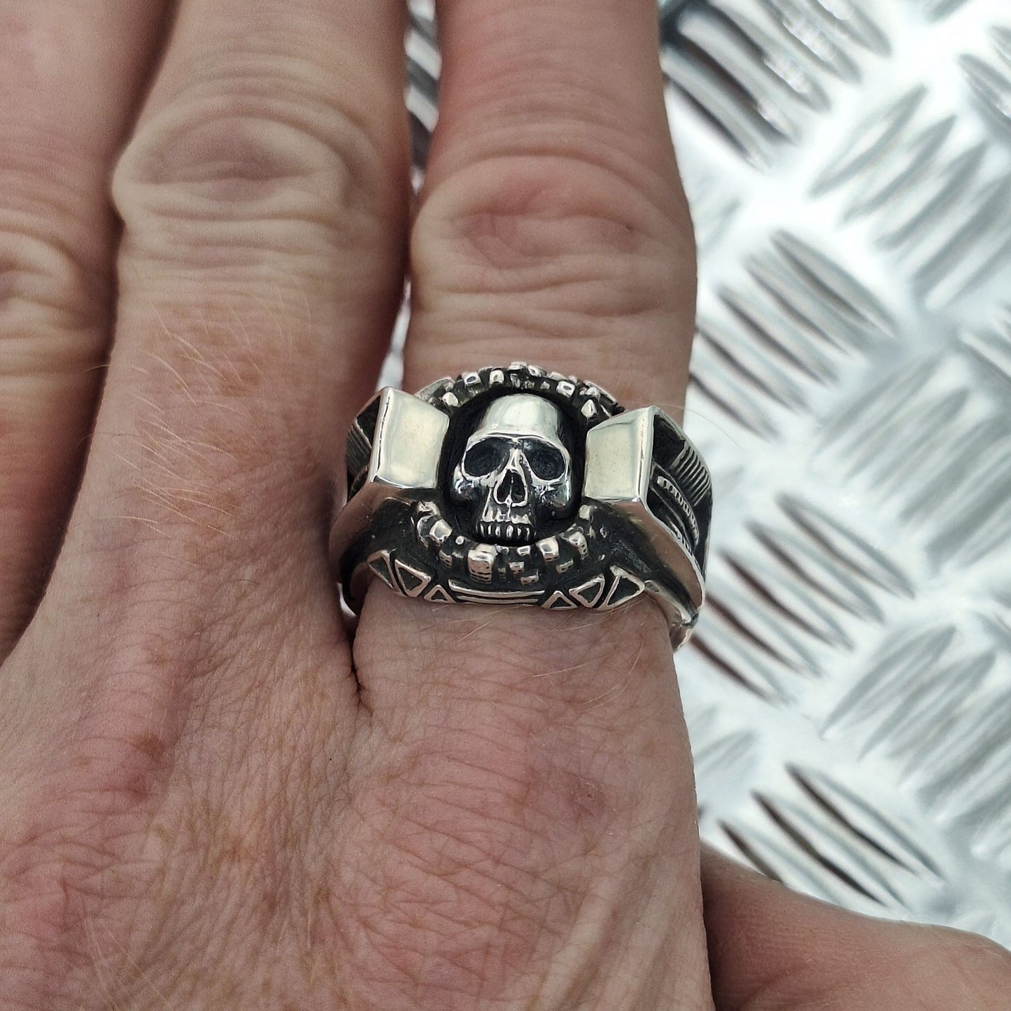 Skull City Rave Ring